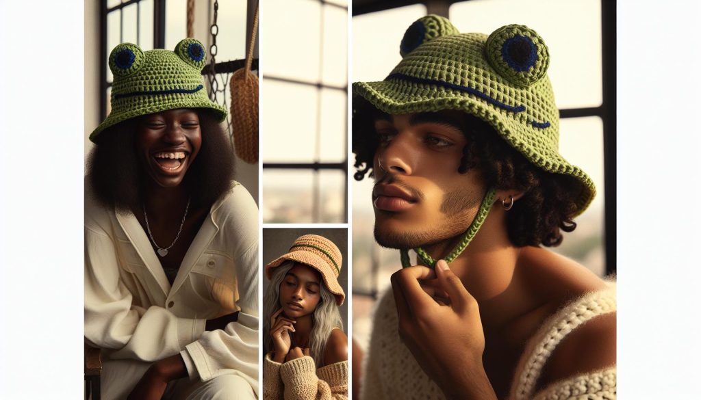 Frog Bucket Hat Crochet Pattern: Amphibian Y2K Trend