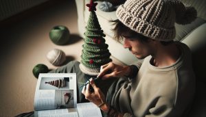 How to Crochet a Christmas Tree Hat: Festive Cone With Trim