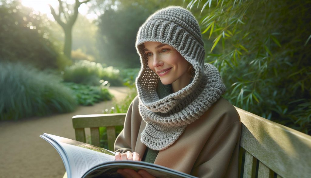 How to Crochet a Hat Scarf: Attached Hood & Scarf Combo 4 How to Crochet a Hat Scarf: Attached Hood & Scarf Combo
