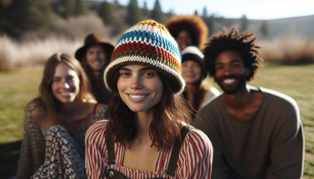 Striped Crochet Hat Pattern: Bold Color Block Tutorial