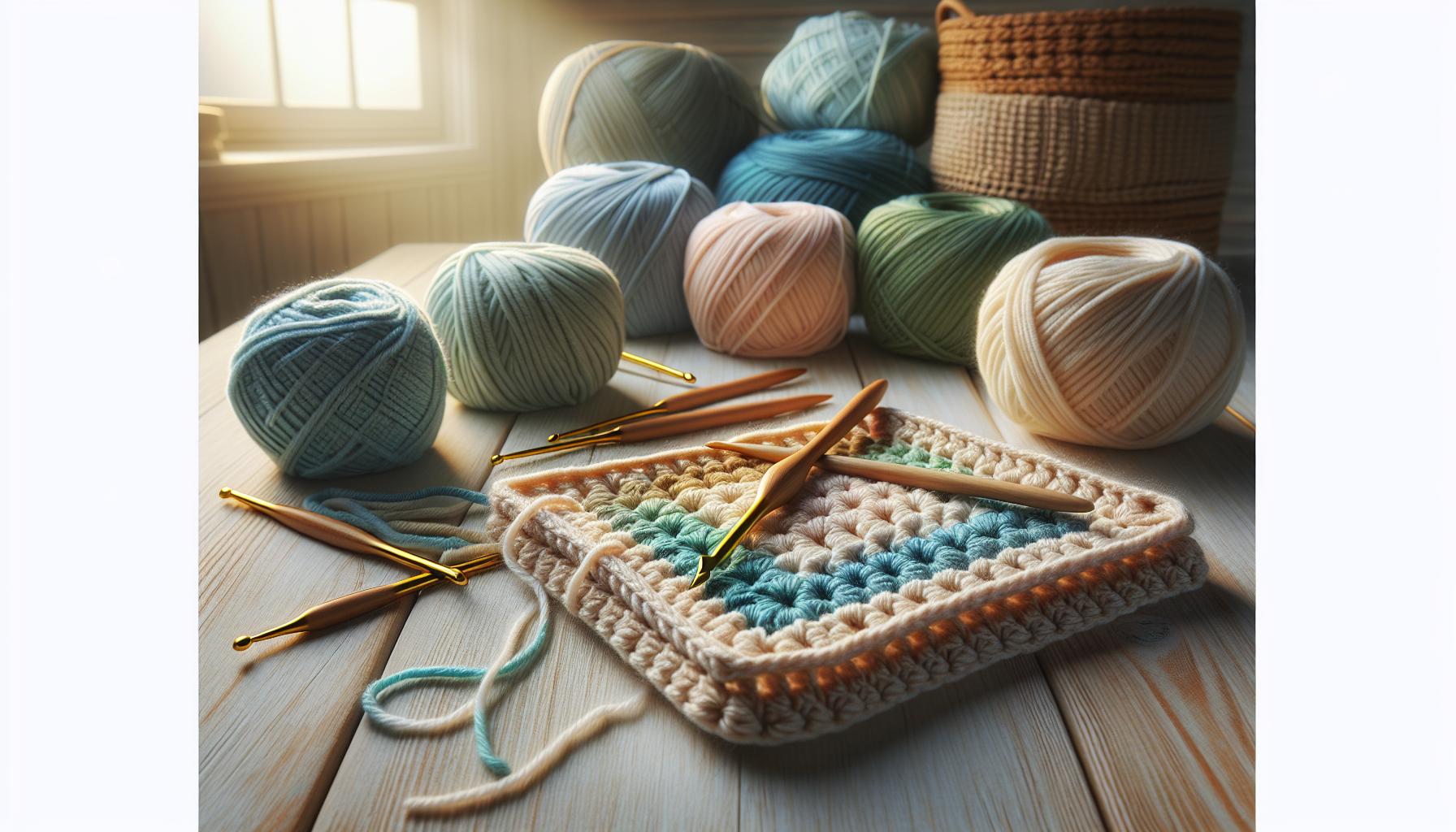 Choosing the Right Yarn and Tools for Your Square Crochet Hat