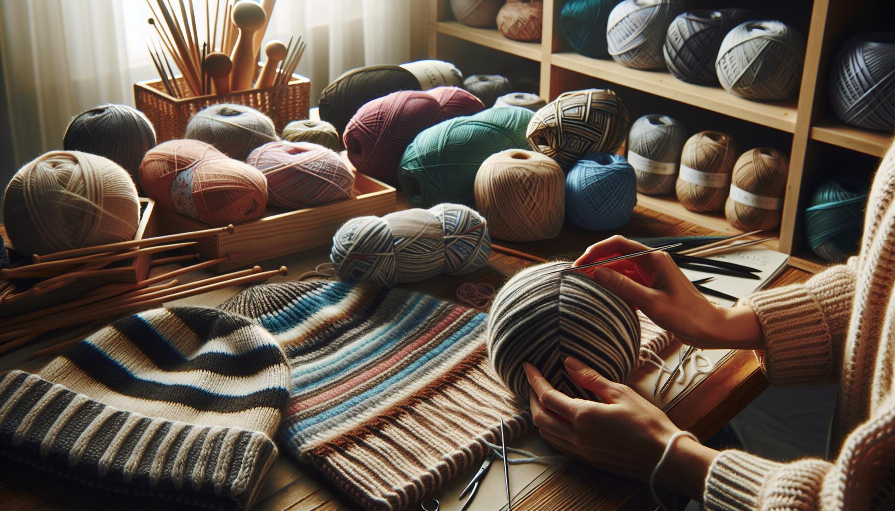 Choosing the Right Yarn for Your Striped Hat