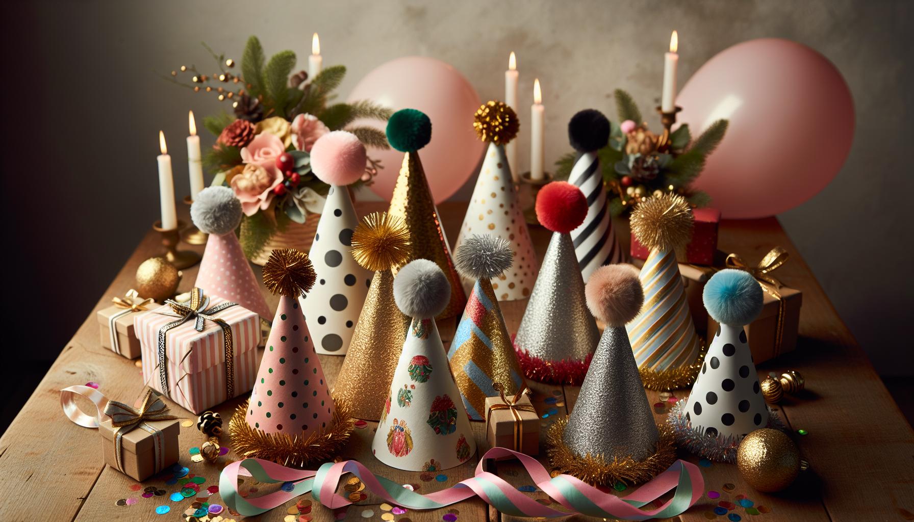 Creative Ideas for Festive Party Cone Hats