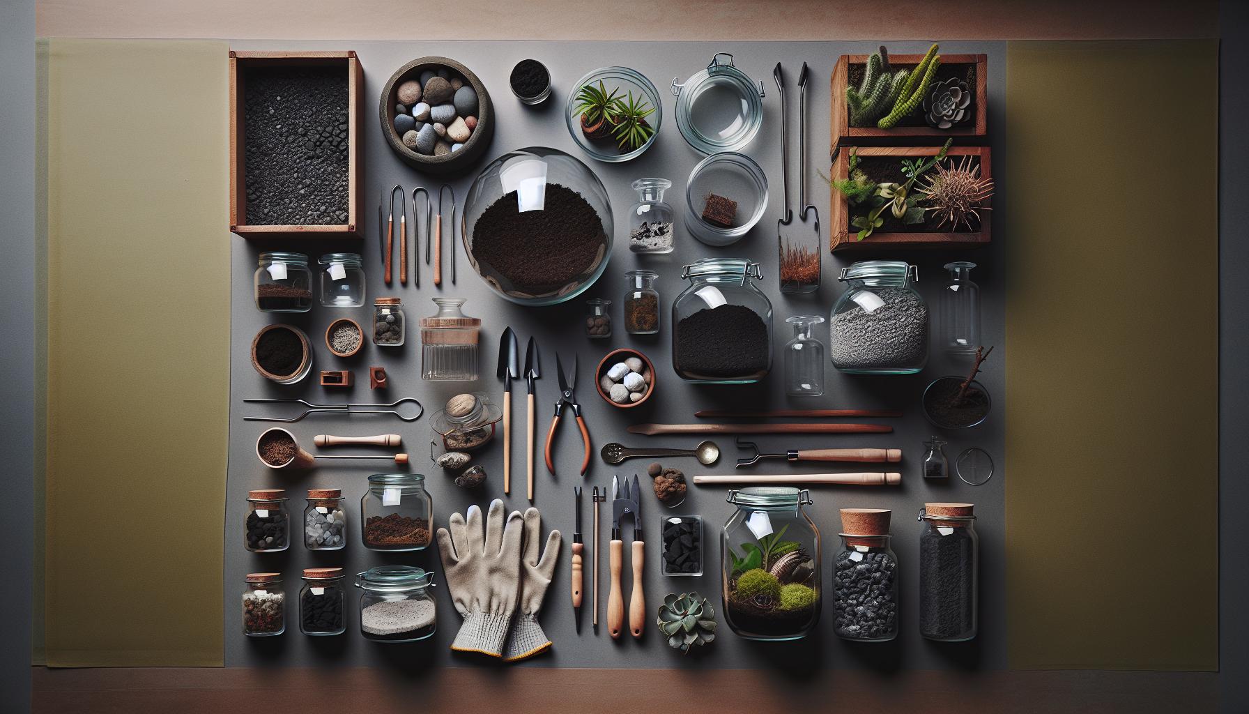 DIY Terrarium Kit: Create a Living Masterpiece at Home 1 Essential Tools and Materials for DIY Terrariums