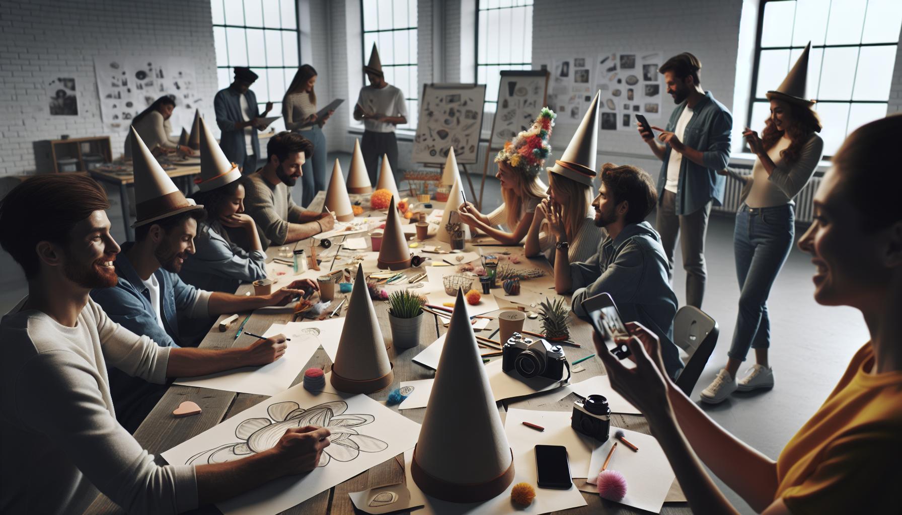 Sharing Your Cone Hat Project on Social Media