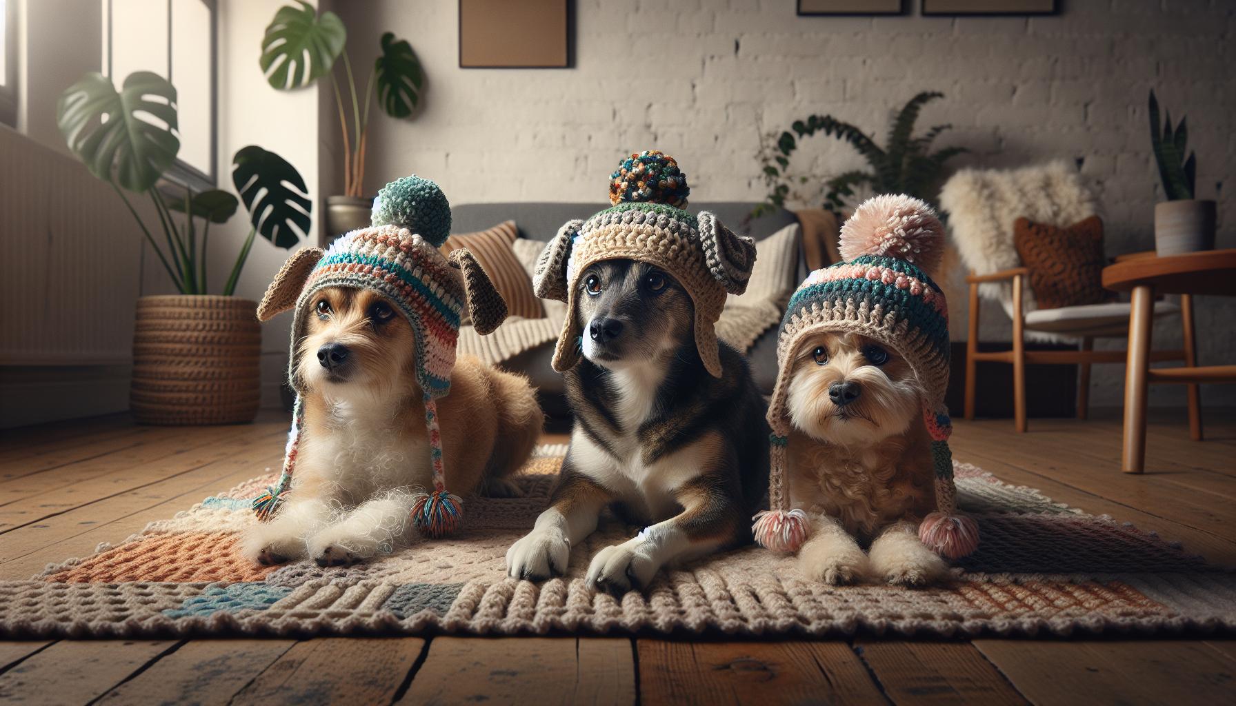 Crochet Dog Hat Pattern: Puppy Fashion Tutorial 4 Showcase: Real-Life Crochet Dog Hats for Inspiration