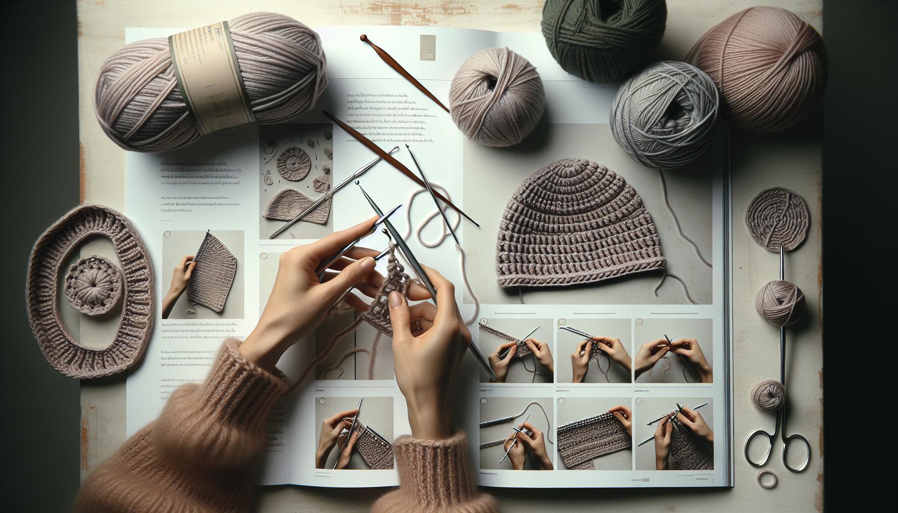 Step-by-Step Instructions for Crochet Hat Construction